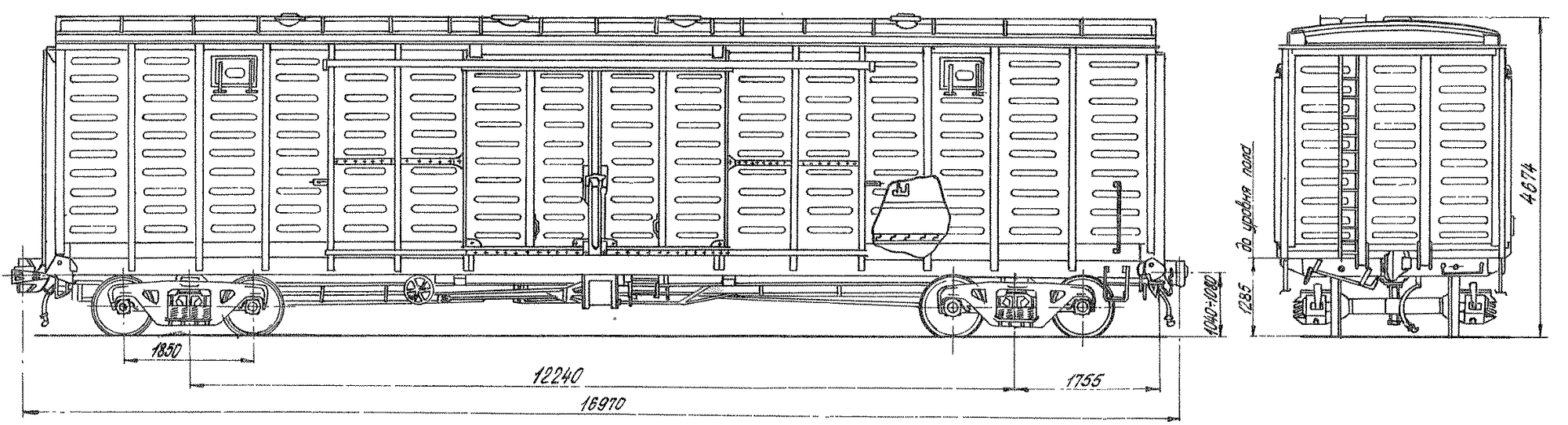 Какая длина вагона. Кузов вагона с уширенными дверными проемами (модель 11-260). Габариты грузового вагона РЖД. Габариты ЖД вагона грузового крытого вагона. Габариты крытых вагонов РЖД.